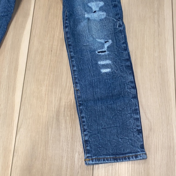 EUC Girls Gymboree Size 10 Distressed Girlfriend Style Denim Jeans - Picture 4 of 14